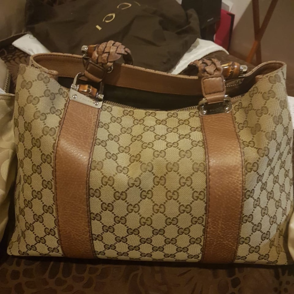 Gucci GG Guccissima Vintage 80’s Boston Tote - Picture 1 of 1